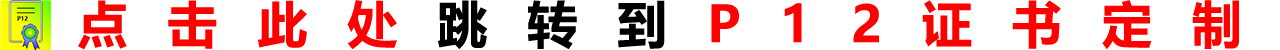 点击此处跳转到P12证书定制